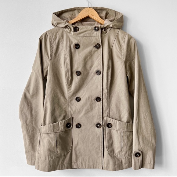 NEW 100% Cotton Short Trench Jacket in Khaki *Note - Picture 14 of 14